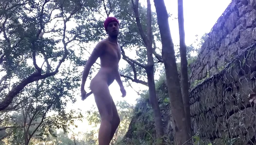 Exposed Wild: Naked Dude Rides Dildo in Public – Gay Exhilaration 18+