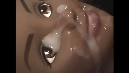 Barbie Doll Takes Creamy Facial During Intense Solo Masturbating Session – XXX