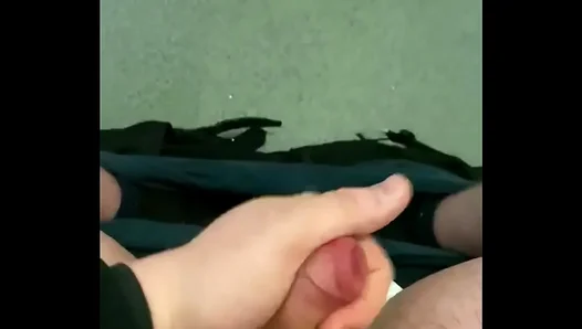 Caught Masturbating at Work – Explosive UK Cum Shot in Office Toilet Stall