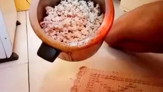 Popcorn Cream Fun: Solo Guys Sticky fetish Play – SoloBoy 18+
