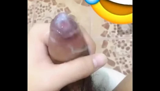 Masturbating in Public Toilet, Blows Huge Load — Gay Cam Boy Fun 18+