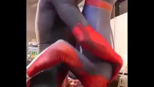 Superhot Gay Blowjob Scene – Custom Spidey Gets Off Cums Hard – XXX Action