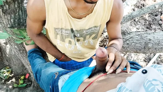 Under the Mango Tree: College Boy Learns Hot Blowjob Skills – Hindi Gay Porn