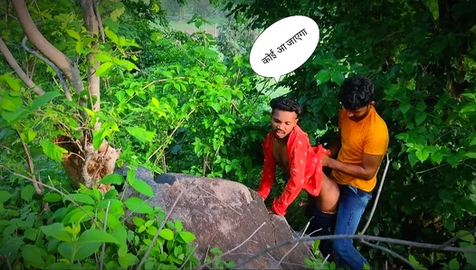 Fleeing Through the Woods, Their Passion Ignites Under Cover of Trees – GayPornHeat 18+