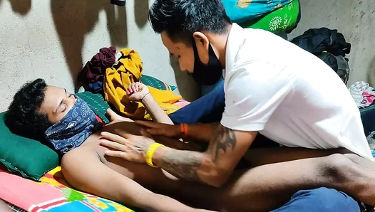 Three Horny College Guys Share Steamy Dick Action in Wild Indian Threesome – 18+