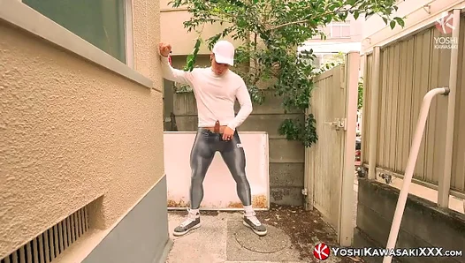 Yoshi Kawasakis Hot Outdoor Masturbation Session – Steamy Gay XXX Action
