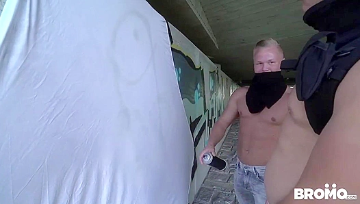 Under the Bridge Passion: Rebel Shawn Takes His Buddy Hard – Hot Gay Action