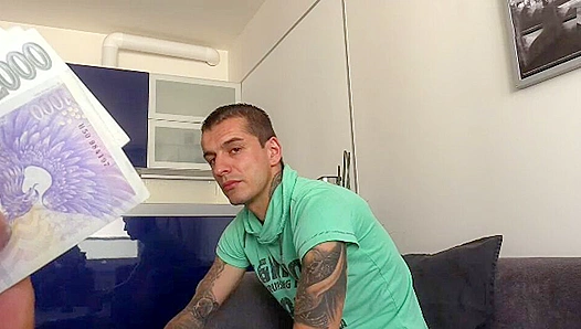 Tattooed Twink Settles Debt With Blowjob To Massive-Cock Loan Shark – Inked Indebtedness