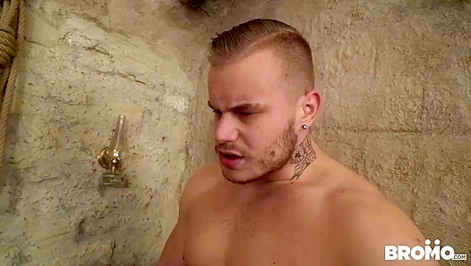 Ryan Cage Dominates His Submissive Buddy in Steamy Dungeon Sex – 18+
