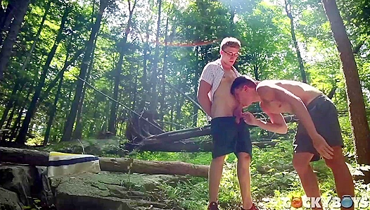 Troy Accola Wess Russell Go Wild — Hot Muscle Sex in the Steamy Forest – 18+