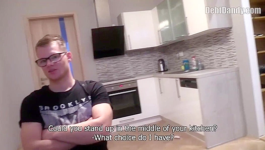 Nerdy Debt Slave Takes It from Ruthless Loan Officer – Gay Twink Porn