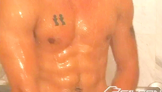 Gabriels Steamy Shower Showdown: Rock-Hard Abs Tight Ass On Display – Falcon Studios
