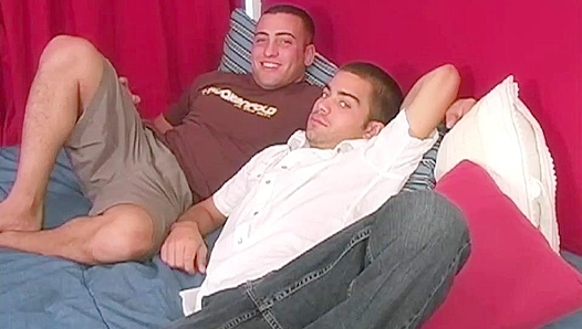 Rex Keegan Get Horny Together — Hot Circle Jerk Fun – GayPornChat 18+