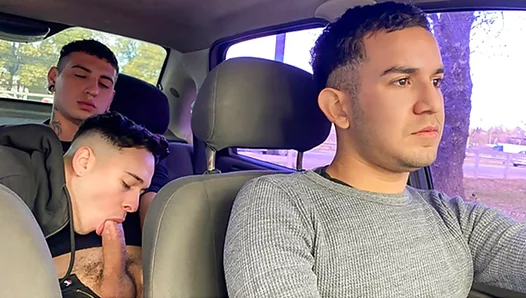 Hot First Date Surprise: Threeway Action with Luca Libra, Dimitri Star Cab Guy