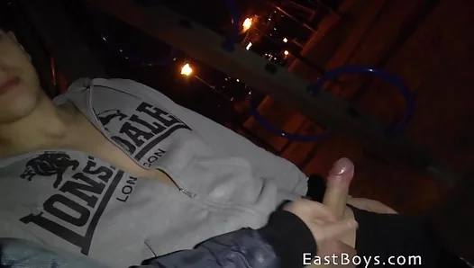 Steamy Public Blowjob Encounter in Prague Streets – Gay XXX Adventure