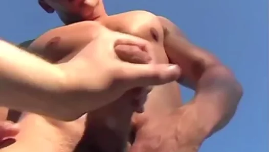 Massive Hard-On Rubbed Wild Outside — Fiery Outdoor Blowjob Action – XclusiveTube 18+