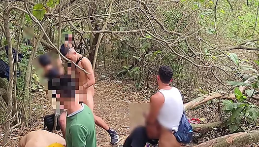 Wild Woods Orgy: Hot Strangers Fuck Under the Trees – GayPornForest 18+