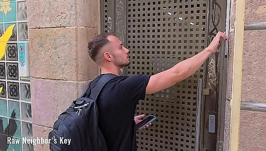 He Answers Naked — What Happens When I Slide Him My Front Door Key? – RawNeighbor 18+