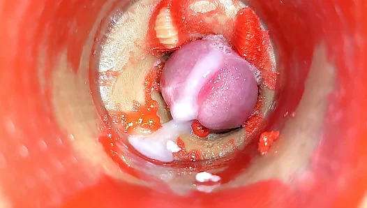 Cervical Camera POV: Tight Twink Takes Double creampie from Massive Dicks – ASMR