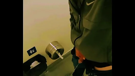Public Restroom Piss Play — Caught in the Act, Cant Stop Now – GayXXX 18+