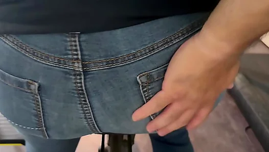 Spanking the Slutty Crossdressing Bottom in Tight Jeans – Naughty Fun