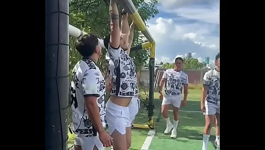 Sweat-Drenched Soccer Team Fucks Under the Hot Sun – Steamy Gay Hookups