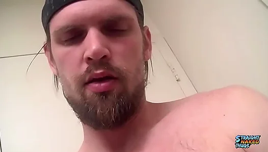 Nolans Thick Load Splatters the Mirror as He Jerks Off Hard – Straight Naked Thugs 18+