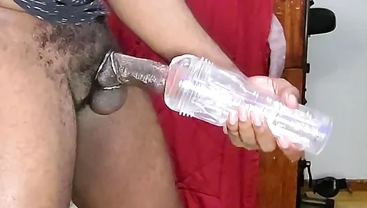 Hot Jock Jacks Off Massive Hardcock Using FleshLight – Sexy AF Workout