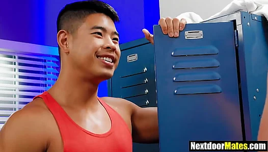 Big-Cocked Jock Takes On His Horny Asian Buddy – Steamy Gay Hookup Action