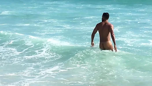 Sun-Drenched Sin: Naked Men Playfully Tease Along Rios Shores – 18+