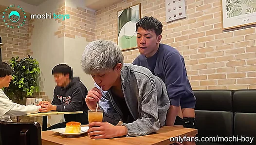 Public Blowjob Gone Wild in Tokyo Caf – Steamy Gay Encounter 18+