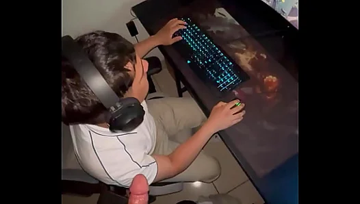 Sucking My Bi Buddys Cock Then Getting Fucked During League Gameplay – Hot Gay Sex