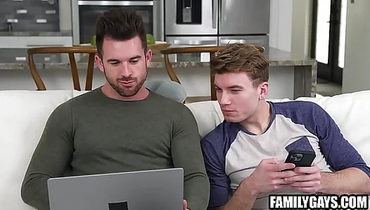 Stepbrothers Secret Lust: Hot Gay Hookup Behind Closed Doors – 18+