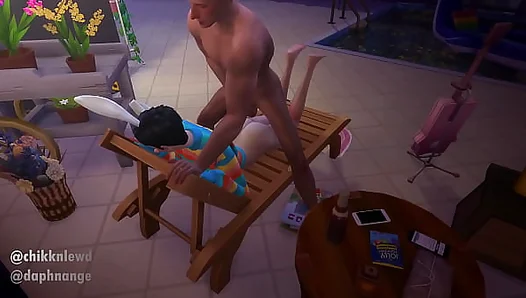 Rough Anal Ride: Two Femboys Go Wild in Sims 4 Gay Sex Action – Bunny Style