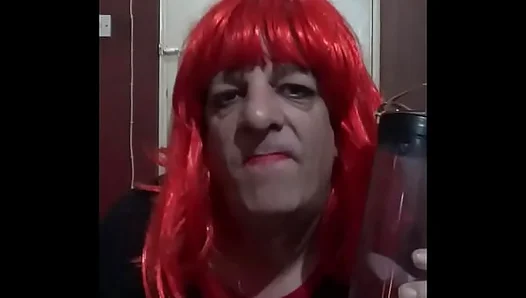 Craving That First Sip: Bi Crossdresser Mark Wright Tastes Male Piss – 18+