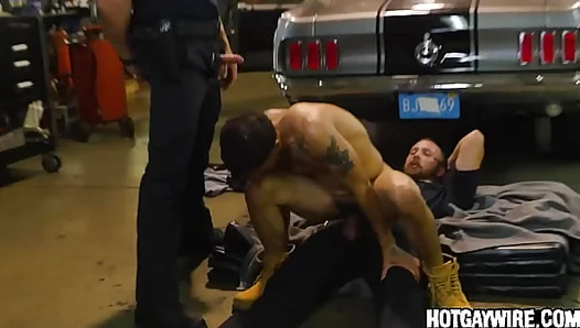 Cuffed Claimed: Two Cops Take Him Hard in Part 3 – Gay Porn