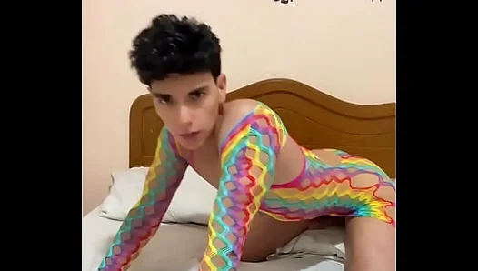 Femboy Teases in Dress While Jerking Off Slowly – NaughtyLads 18+