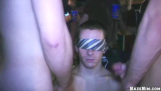 Steamy Circle Jerk Explodes into a Thick Cream Pie Face – Haze Him
