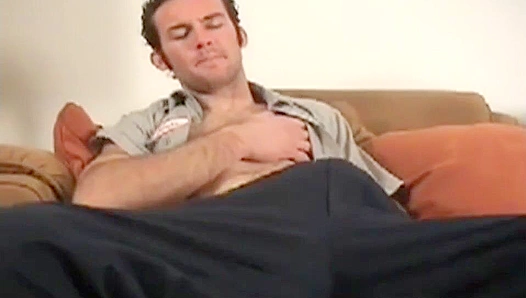 Arron Teases His Tight Ass With a Sexy Toy – Hot Mature Couch Fun