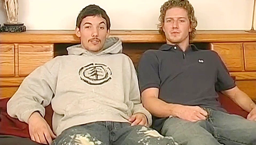 Blond Bros Swap Filthy Talk Then Jack Off Together – Steamy Group Scene