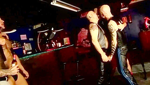 Leather Daddies Dominate: Steamy Bareback Fun Starts at the Gay Bar – Amateurs Welcome