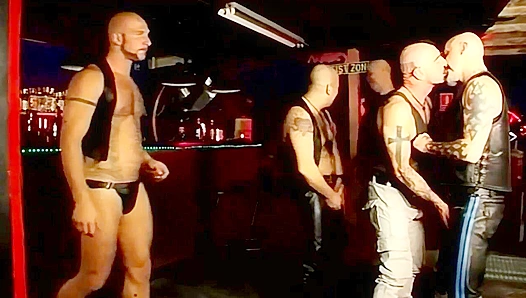 Leather Daddies Dominate: Steamy Bareback Fun Starts at the Gay Bar – Amateurs Welcome