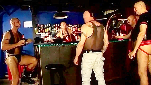 Leather Daddies Dominate: Steamy Bareback Fun Starts at the Gay Bar – Amateurs Welcome