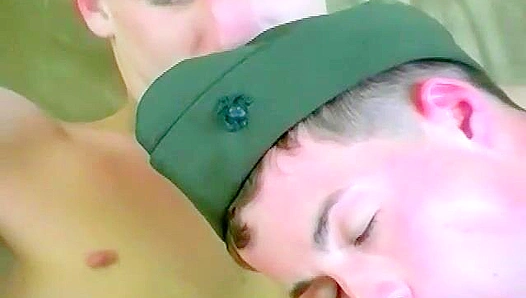 Retro Soldier Takes Huge Dick — Stretching His Tight Ass BeddableBoys 18+