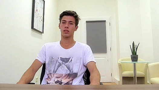 Skinny Twink Flashes Hard Cock During Hot Solo Audition — DirtyScout 18+