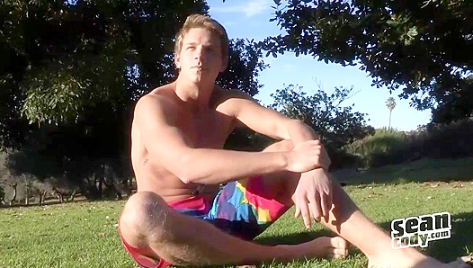 Trumans Sexy Tan Lines: Hot Stud Jerks Off Cums Hard – GayPornX