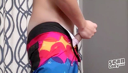 Trumans Sexy Tan Lines: Hot Stud Jerks Off Cums Hard – GayPornX