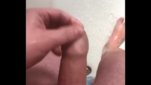 Hot POV Blowjob Scene Under the Shower – Steamy Gay Masturbation Moments