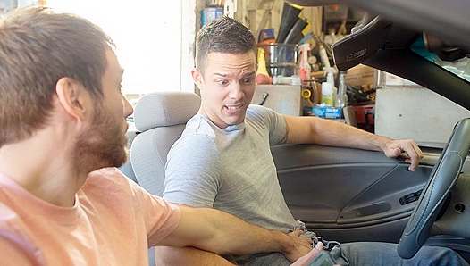 Max Adrons Takes Nic Sahara Deep in Public — Steamy Encounter at the Repair Shop –