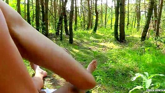 Exotic Beauty Takes Hard Woodland Anal Ride – CzechHunter XXX